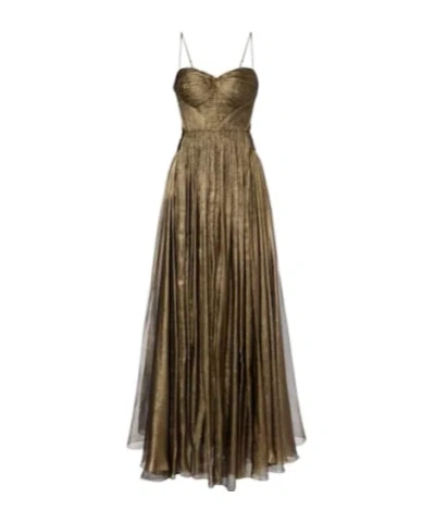 Maria Lucia Hohan Allar Cutout Silk Mousseline Gown In Green
