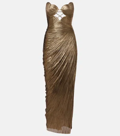 Maria Lucia Hohan Amisha Cutout Silk Tulle Corset Gown