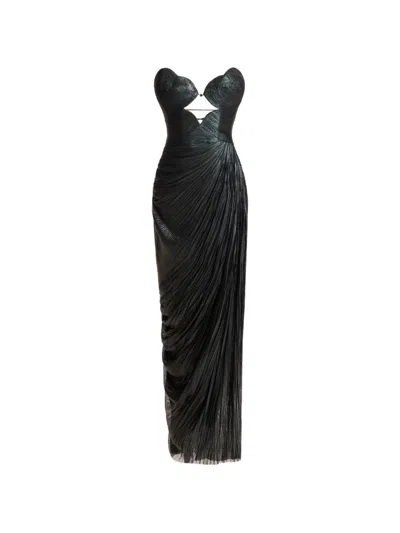 Maria Lucia Hohan Amisha Cut-out Strapless Dress In Black