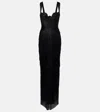 Maria Lucia Hohan Anais Open-back Silk Mousseline Gown In Black