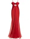 Maria Lucia Hohan Ariadne Maxi Dress In Red