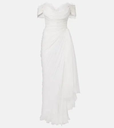 Maria Lucia Hohan Bridal Dalia Silk Gown In White