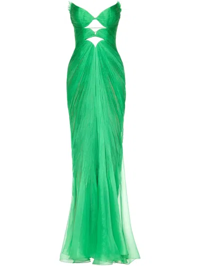 Maria Lucia Hohan Cassiopeia Maxi Dress In Green