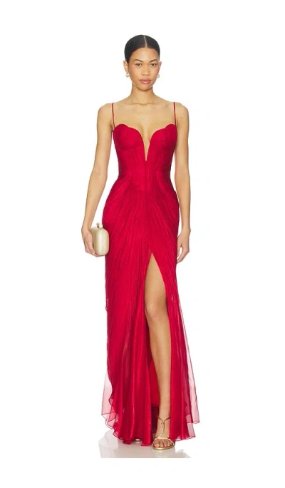 Maria Lucia Hohan Cecilia Dress In Red
