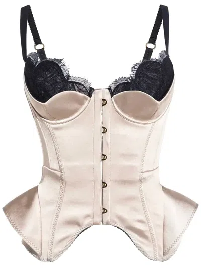 Maria Lucia Hohan Chantal Corset Top In Neutrals