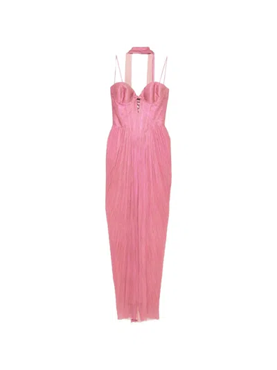 Maria Lucia Hohan Draped Maxi Dress In Pink