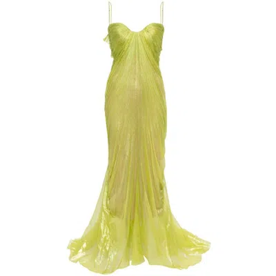 Maria Lucia Hohan Victoria Maxi Dress In Green