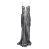 Maria Lucia Hohan Cecilia Maxi Dress In Gray