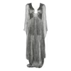 Maria Lucia Hohan Foil Ellie Gown In Gray