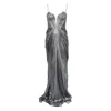 Maria Lucia Hohan Cecilia Maxi Dress In Gray