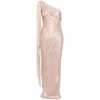 Maria Lucia Hohan Leah Gown In Pink/gold