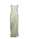 Maria Lucia Hohan Siona Pleated Dress In Green