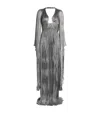 Maria Lucia Hohan Foil Ellie Gown In Metallic