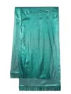 Maria Lucia Hohan Gio Pleat-detail Silk Scarf In Green