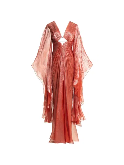 Maria Lucia Hohan Greta Cut-out Maxi Dress In Red