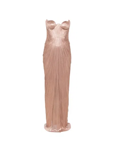 Maria Lucia Hohan Jasleen Draped Dress In Neutral