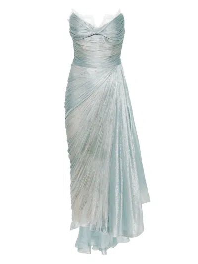 Maria Lucia Hohan Jolie Maxi Dress In Blue