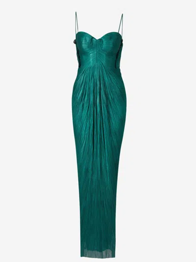 Maria Lucia Hohan Kallie Maxi Dress In Emerald Green