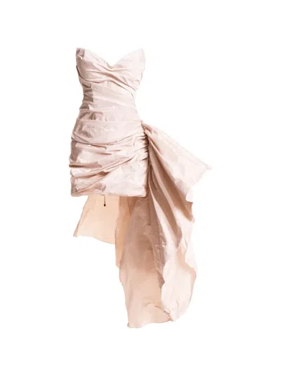Maria Lucia Hohan Karime Strapless Dress In Neutral