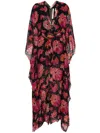 Maria Lucia Hohan Floral-print Maxi Dress In Black