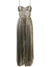 Maria Lucia Hohan Plissiertes Lethia Abendkleid In Gold