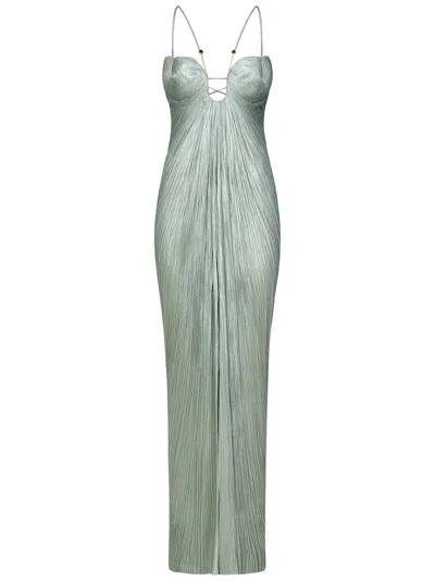 Maria Lucia Hohan Lissandra Long Dress In Light Green