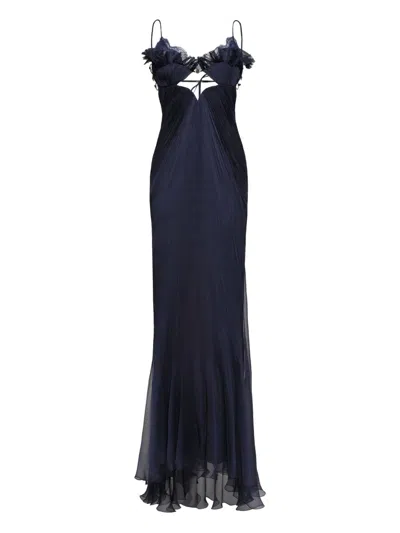 Maria Lucia Hohan Lourdes Gown In Blue