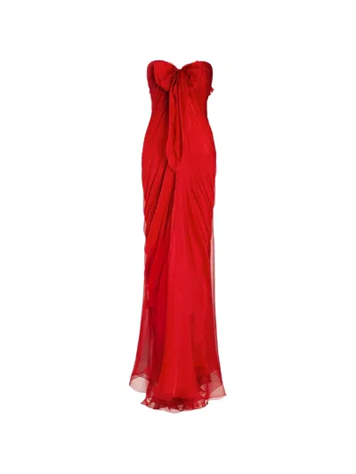 Maria Lucia Hohan Lyna Maxi Dress In Red