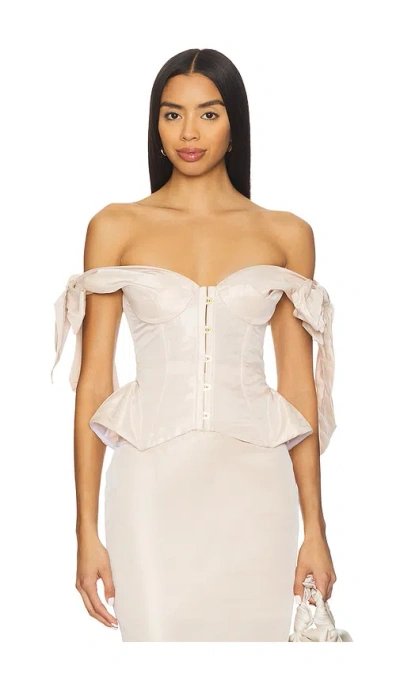 Maria Lucia Hohan Medana Bridal Top In Neutral
