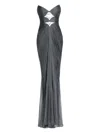 Maria Lucia Hohan Mischa Abendkleid In Gray