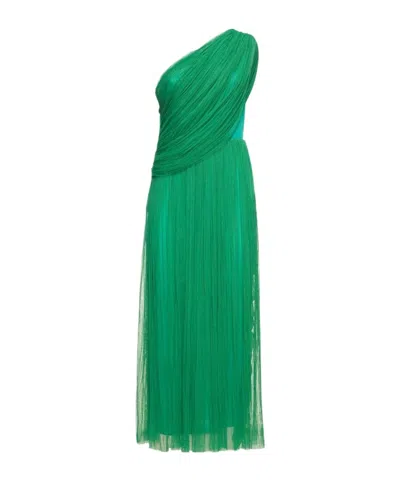 Maria Lucia Hohan Morgana Tulle Midi Dress In Green
