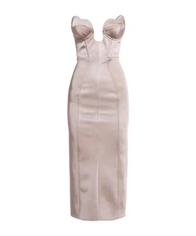 Maria Lucia Hohan Nemy Midi Dress In White