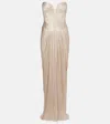 Maria Lucia Hohan Noor Silk Tulle Corset Gown In Neutral