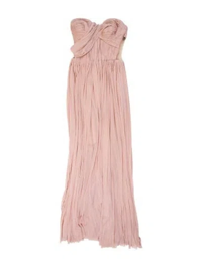 Pre-owned Maria Lucia Hohan Nylon Long Dress In Pink