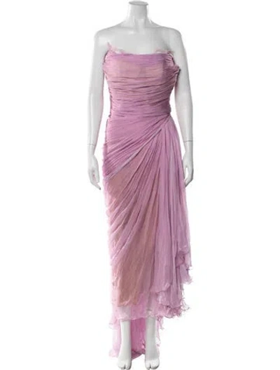 Pre-owned Maria Lucia Hohan Nylon Long Dress In Purple