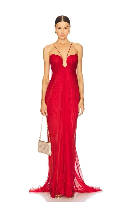 Maria Lucia Hohan Pia Gown In Red