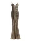 Maria Lucia Hohan Pleated-effect Gown In Green