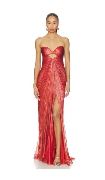 Maria Lucia Hohan Rachel Dress In Red