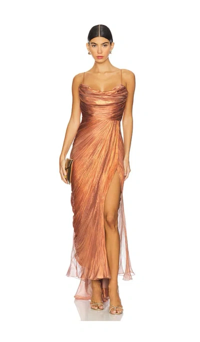 Maria Lucia Hohan Regina Dress In 브론즈