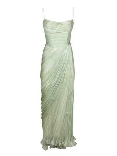 Maria Lucia Hohan Regina Gown In Aqua Green