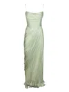 Maria Lucia Hohan Siona Pleated Dress In Green