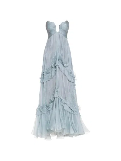 Maria Lucia Hohan Roxene Maxi Dress In Blue