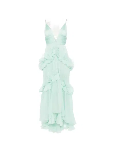 Maria Lucia Hohan Spaghetti Strap Dress In Blue