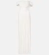 Maria Lucia Hohan Sharon Off-shoulder Silk Gown In White