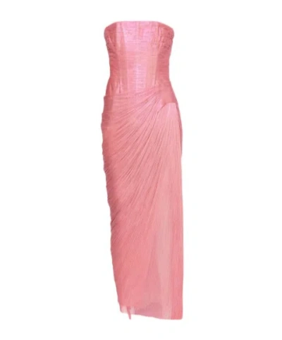 Maria Lucia Hohan Shoulderless Dress In Pink
