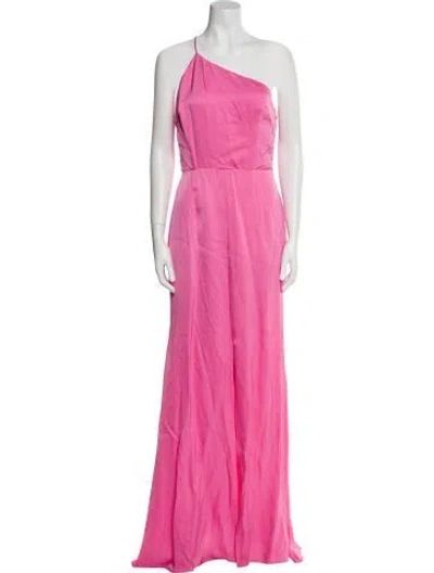 Pre-owned Maria Lucia Hohan Silk Long Dress In Pink