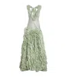 Maria Lucia Hohan Silk Ruffle Margaret Gown In Green