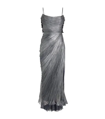 Maria Lucia Hohan Silk Siona Maxi Dress In Grün