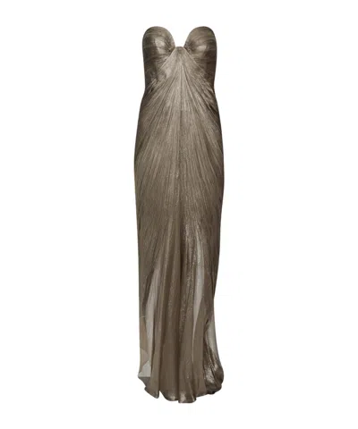 Maria Lucia Hohan Sleeveless Formal Dress In Brown