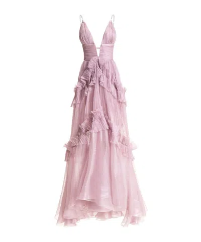 Maria Lucia Hohan Spaghetti Strap Dress In Pink